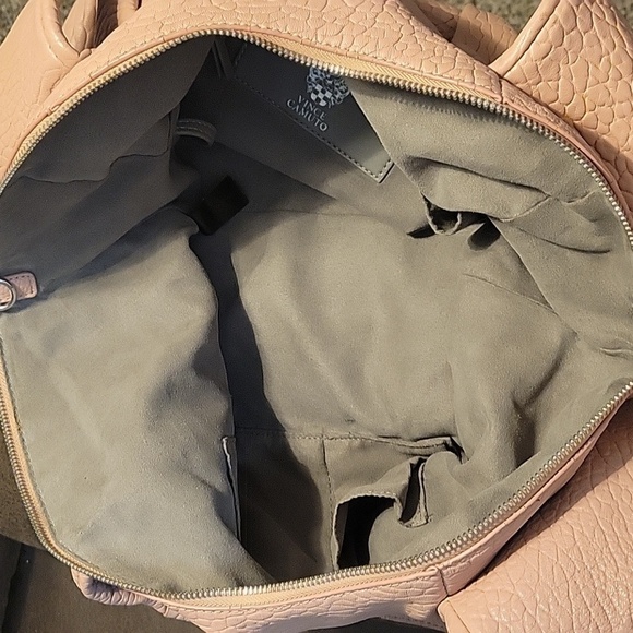 Vince CAMUTO Precious Blush Lambskin Steph Hobo Nappy Tote Bag - Picture 11 of 16